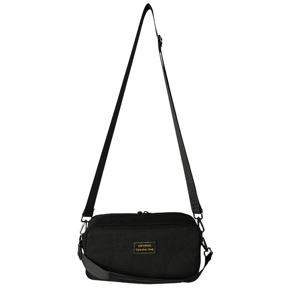 For Marshall Middleton Bluetooth-compatible Speaker Carrying Bag Mesh Cloth Pouch with Short Strap and Shoulder Strap - 7