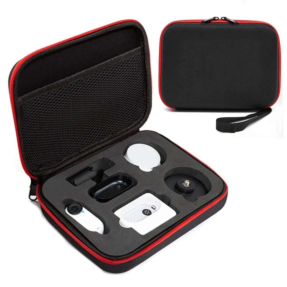 For Insta360 Go 3 / Go 3S Camera Protective Organizer Case Ant Cloth+EVA Storage Bag - Black - 1