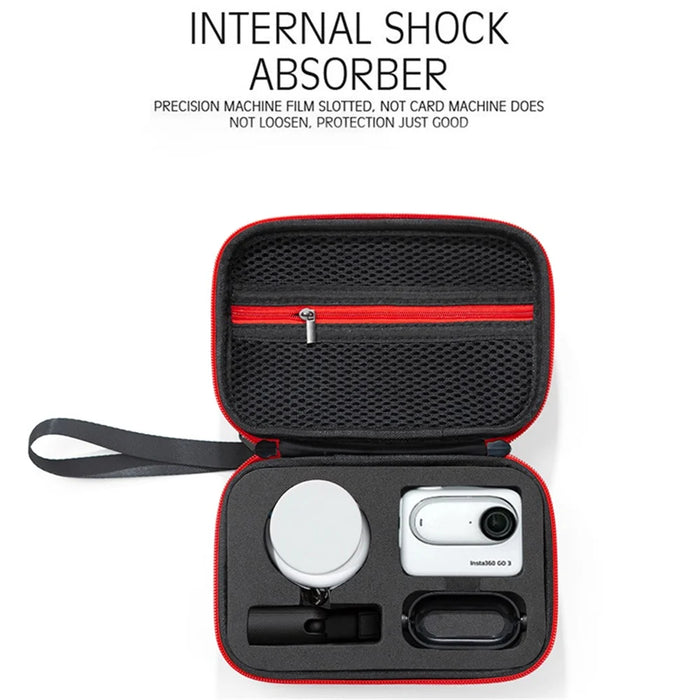 Carrying Case for Insta360 Go 3 / Go 3S Storage Bag Ant Cloth+EVA Mini Protective Case - Black - 6