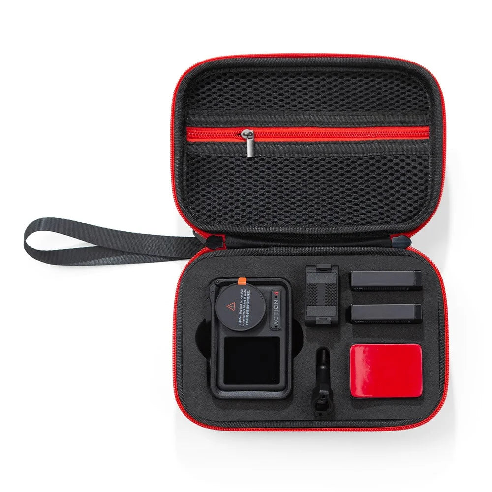 For DJI Action 5 Pro / 4 / 3 Sports Camera Portable EVA Storage Bag Shockproof Carrying Case - Black - 2