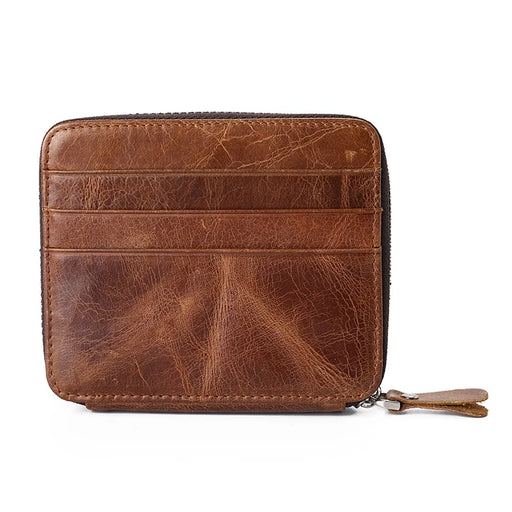 GUBINTU Retro Style Multi-slots Genuine Leather Men's Bi-fold Wallet - 2