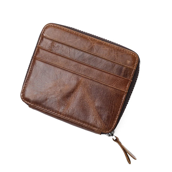 GUBINTU Retro Style Multi-slots Genuine Leather Men's Bi-fold Wallet - 5