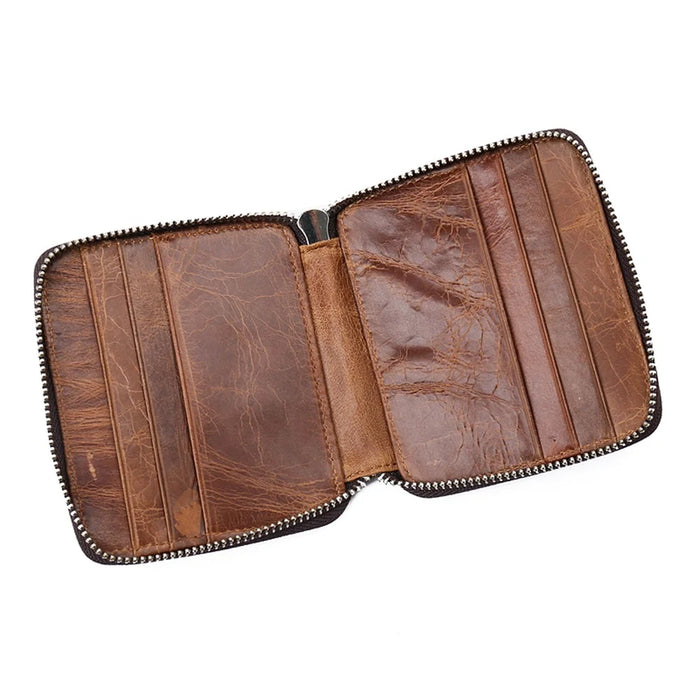 GUBINTU Retro Style Multi-slots Genuine Leather Men's Bi-fold Wallet - 6