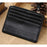Creative Genuine Leather Zipper Men's Wallet Credit Card Holder Money Clip - Black - 2