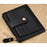 Creative Genuine Leather Zipper Men's Wallet Credit Card Holder Money Clip - Black - 3
