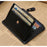 Creative Genuine Leather Zipper Men's Wallet Credit Card Holder Money Clip - Black - 6