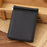 Business Genuine Leather Men's Wallet Multi-card ID Credit Card Holder Dollar Clip - Black - 2