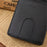 Business Genuine Leather Men's Wallet Multi-card ID Credit Card Holder Dollar Clip - Black - 5