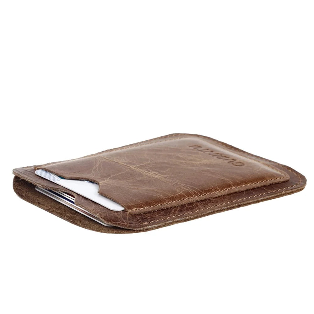 Portable Genuine Leather Card Holder - 6