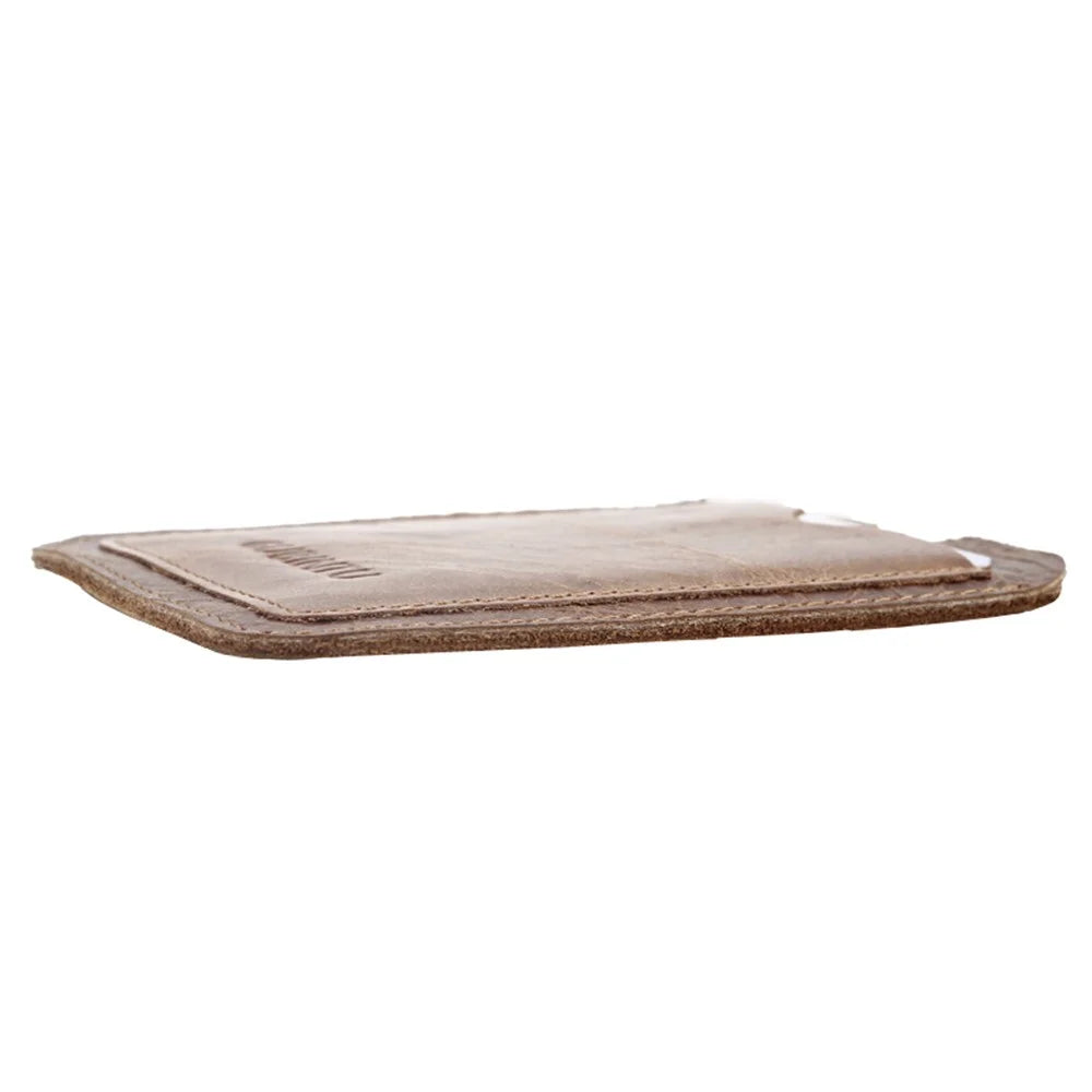 Portable Genuine Leather Card Holder - 7