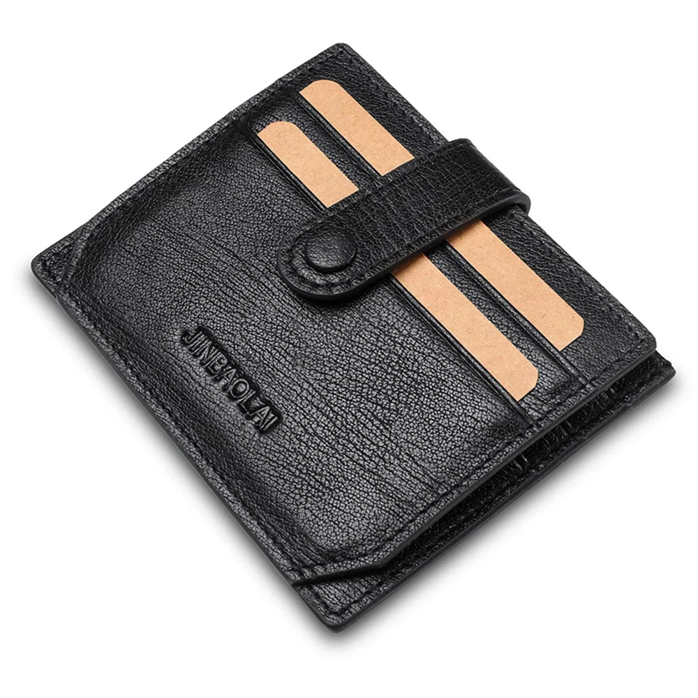 Anti-demagnetization Anti-theft Wallet Zipper Coin Purse with Multiple Card Slots - Black - 4