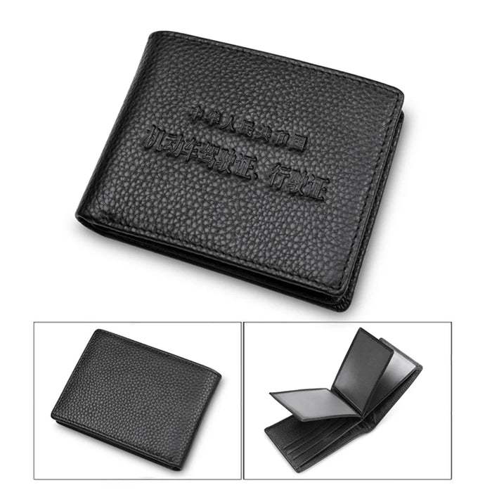 Card Bag Card Pack Quality Leather Motor Vehicle Driving Permit Holder Bag - 1