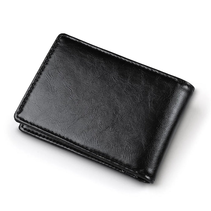 Multifunction Men's Wallet Leather Coin Purse Bag Card Holder Bag - Black - 2