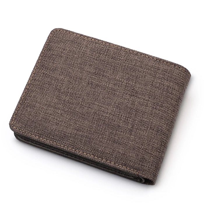 Men Genuine Leather Purse Multi-slot Large Compartment Zipper Wallet - Brown - 2