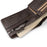 Men Genuine Leather Purse Multi-slot Large Compartment Zipper Wallet - Brown - 7