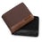 Leisure Men Bi-fold Wallet Card Coin Holder Slim Genuine Leather Short Purse - Style A/Black - 7