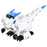 R25 Intelligent Programming Remote Control Dinosaur Gesture Sensing Electric Dinosaur Toy, 1 Remote Controller - Blue - 1