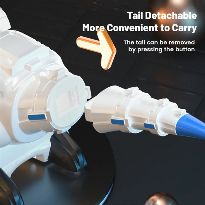 R25 Intelligent Programming Remote Control Dinosaur Gesture Sensing Electric Dinosaur Toy, 1 Remote Controller - Blue - 7