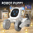 R28 Intelligent Voice Control Robot Puppy Kids Remote Control Electronic Pet Toy, 1 Battery - White+Blue - 2