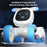 R28 Intelligent Voice Control Robot Puppy Kids Remote Control Electronic Pet Toy, 1 Battery - White+Blue - 4