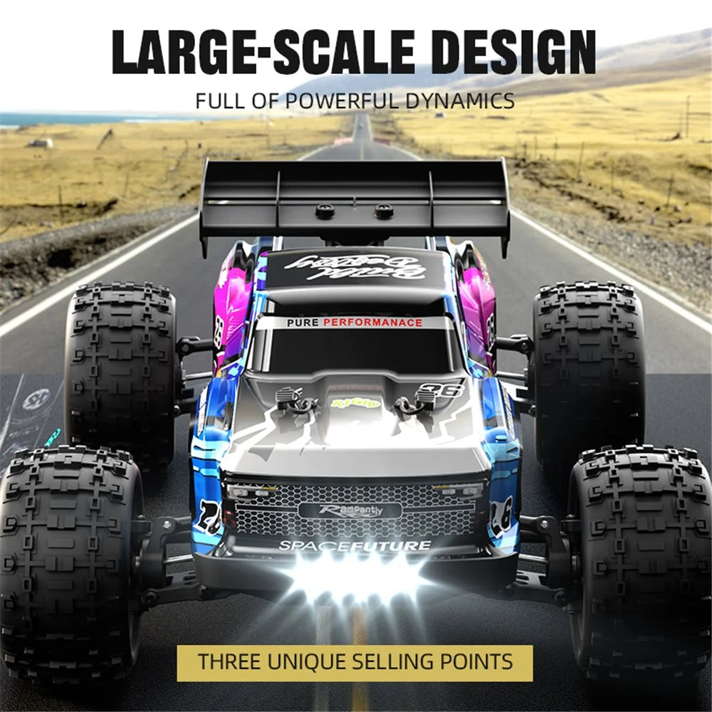 C8803 High-Speed Brushless 4WD Remote Control Car Alloy Simulation Off-Road Vehicle Toy, 1 Battery - 4