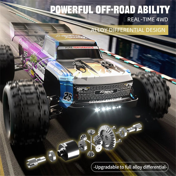 C8803 High-Speed Brushless 4WD Remote Control Car Alloy Simulation Off-Road Vehicle Toy, 1 Battery - 5