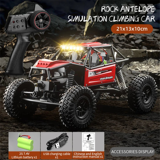 C8808 Multi-Terrain Climbing Off-Road Vehicle Simulation Remote Control Car Toy, 1 Battery - 2