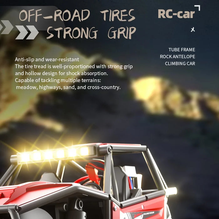 C8808 Multi-Terrain Climbing Off-Road Vehicle Simulation Remote Control Car Toy, 1 Battery - 5