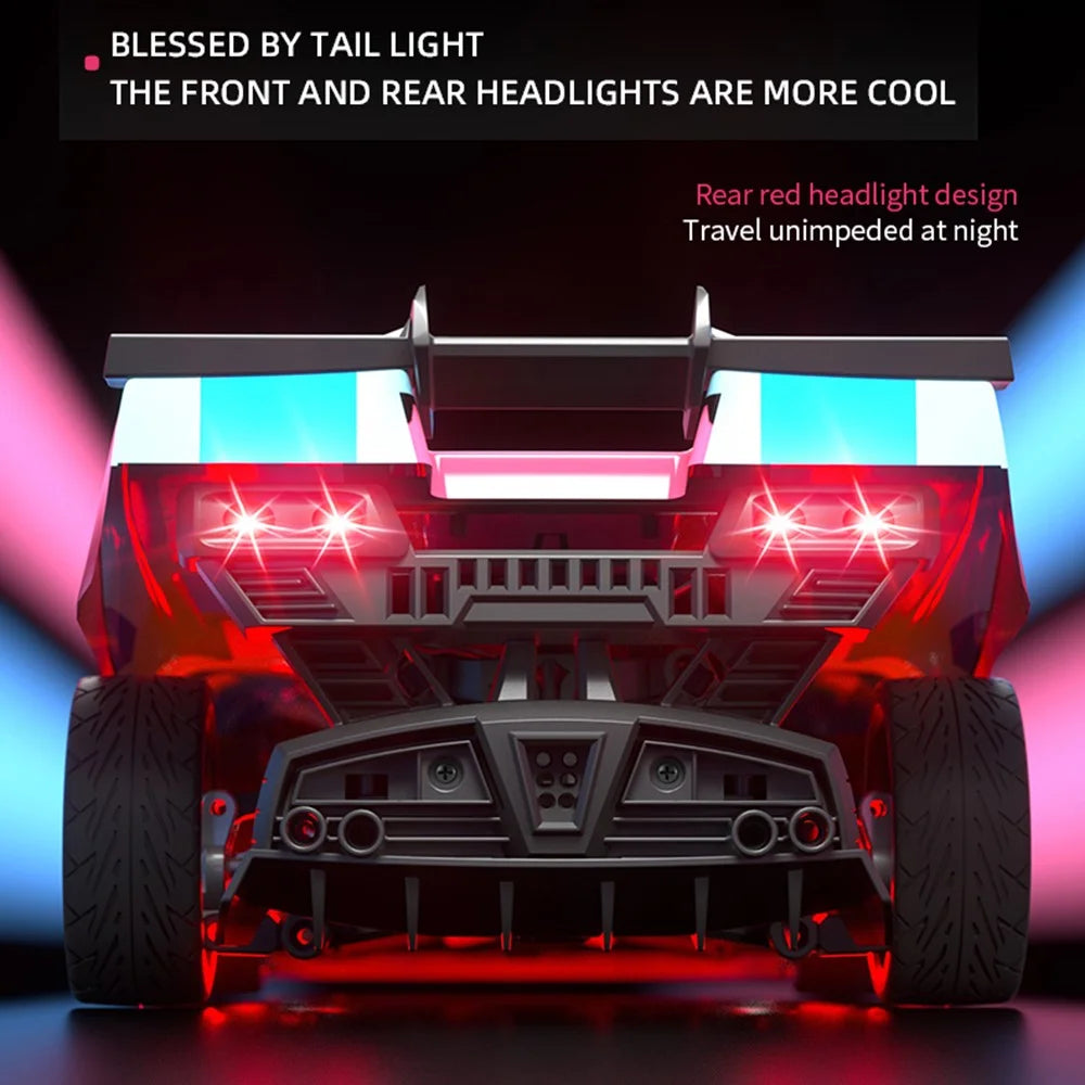 C8806 4WD Drift Racing Car Toy Brushless High-Speed 2.4G Wireless Remote Control Off-Road Car - Blue+Pink - 5