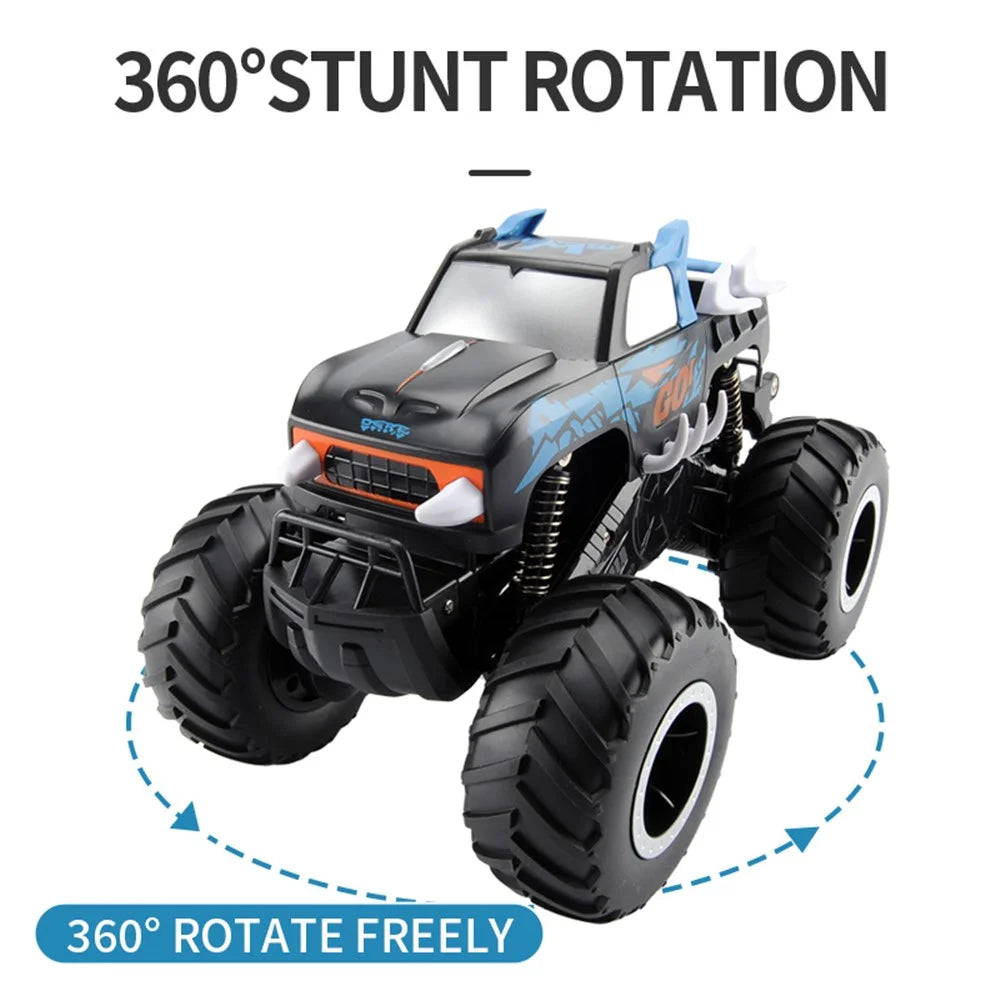 Q127 Big Wheel Climbing Off-Road Vehicle Amphibious Remote Control Car Kids Toy - Style A / Blue - 7