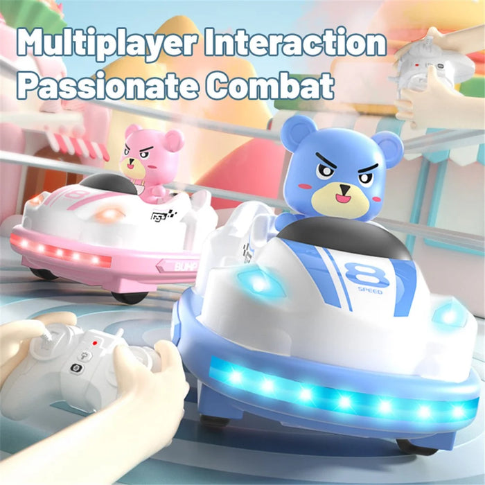 Q180 Double-Player Bumper Car Remote Control Battle Bump Car Toy Set - 3