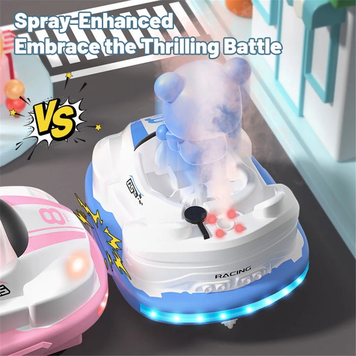 Q180 Double-Player Bumper Car Remote Control Battle Bump Car Toy Set - 4