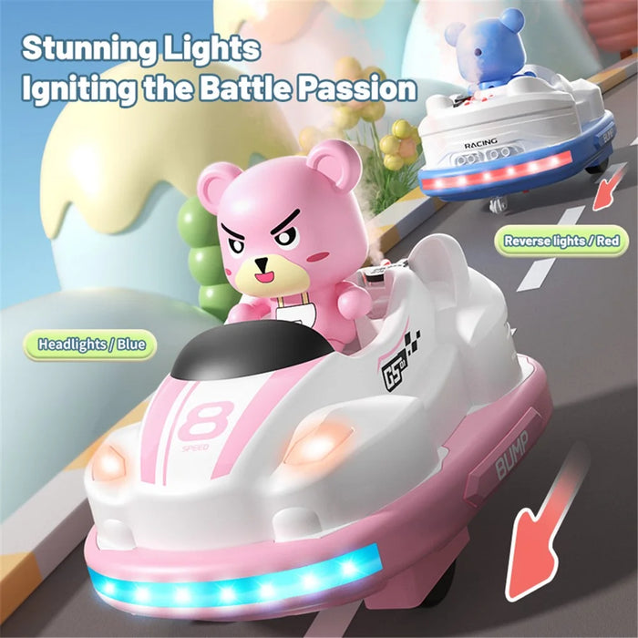 Q180 Double-Player Bumper Car Remote Control Battle Bump Car Toy Set - 6