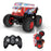 KY-S201B 1 / 20 Stunt School Bus Light Music Mist Spray Remote Control Toy Car - Red - 6