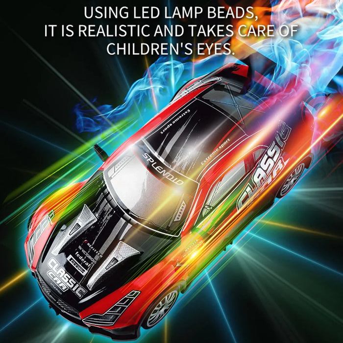 KY-S205 GTR Style 1 / 20 4WD RC High Speed Drift Car with Light Remote Control Toy Car - Red - 3