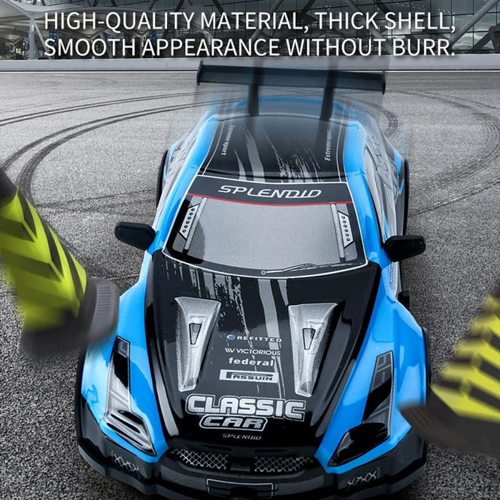 KY-S205 GTR Style 1 / 20 4WD RC High Speed Drift Car with Light Remote Control Toy Car - Red - 6
