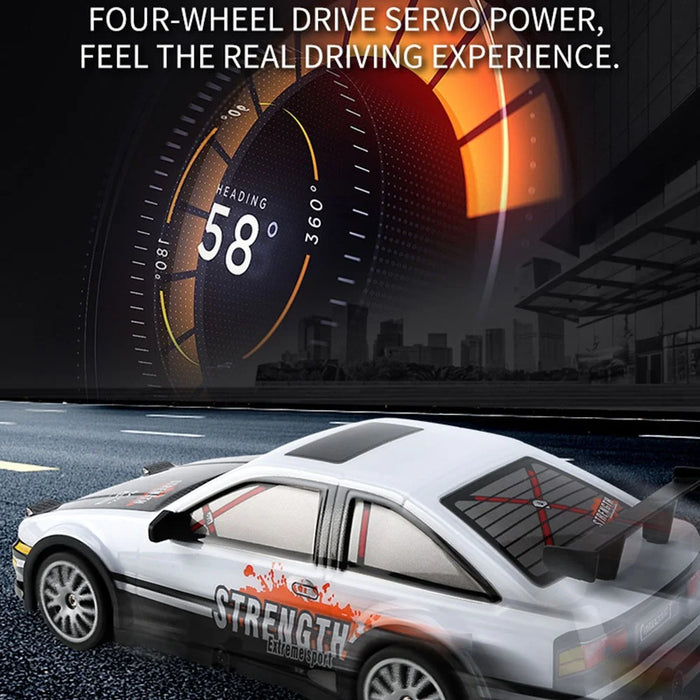 KY-S204 AE86 Style 1 / 20 4WD RC High Speed Drift Car with Light Remote Control Toy Car - White - 2
