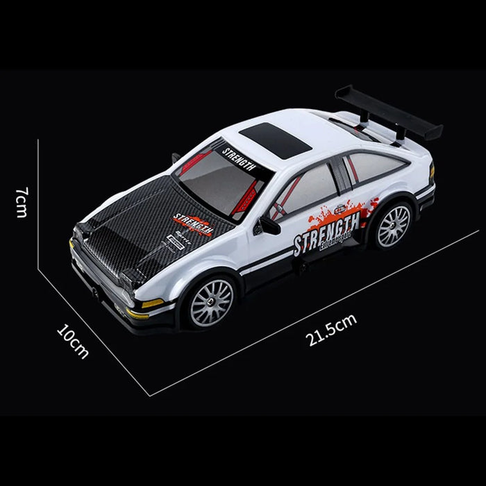 KY-S204 AE86 Style 1 / 20 4WD RC High Speed Drift Car with Light Remote Control Toy Car - White - 6