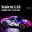 UJ99-P381 1 / 18 2WD RC Racing Car Toy Cool Light Effect Remote Control Car - Pink - 3