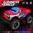 UJ99-Y201 1 / 20 2WD RC Car Non-Slip Wheels Cool Light Remote Control Car Toy - Red - 2