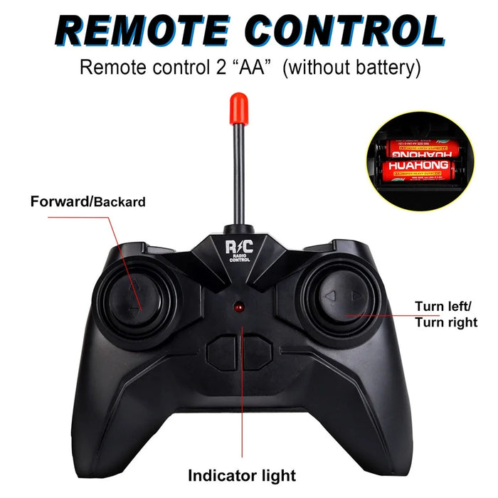 UJ99-Y201 1 / 20 2WD RC Car Non-Slip Wheels Cool Light Remote Control Car Toy - Red - 5