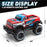 UJ99-Y201 1 / 20 2WD RC Car Non-Slip Wheels Cool Light Remote Control Car Toy - Red - 7