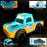 Q243 1 / 24 2WD RC Racing Car Children Remote Control Toy Car with Cool Light - Blue - 4