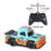 Q243 1 / 24 2WD RC Racing Car Children Remote Control Toy Car with Cool Light - Blue - 6
