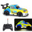 Q241 1 / 24 2WD Remote Control Car Kids Toy RC Racing Car with Cool Light - Yellow - 1