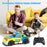 Q241 1 / 24 2WD Remote Control Car Kids Toy RC Racing Car with Cool Light - Yellow - 2