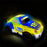 Q241 1 / 24 2WD Remote Control Car Kids Toy RC Racing Car with Cool Light - Yellow - 5