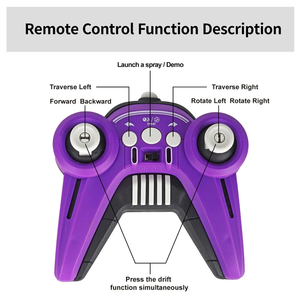 HD3377 1 / 14 RC Racing Car Toy Light Music Mist Spray Remote Control Car, Single Remote Controller - Green - 7