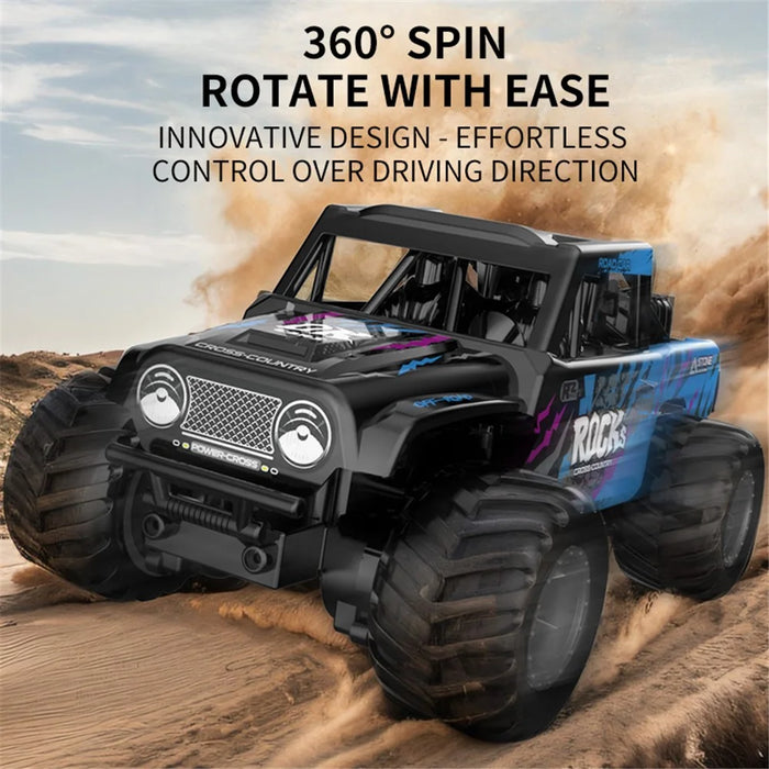 Q191 Off-Road Climbing Vehicle Amphibious Remote Control Car Kids Toy, 1 Battery - Blue - 4