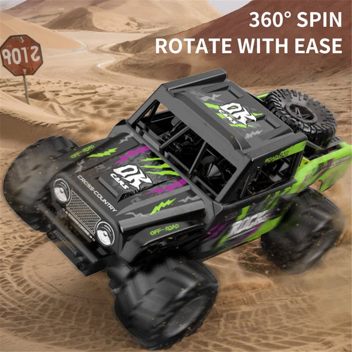Q191 Off-Road Climbing Vehicle Amphibious Remote Control Car Kids Toy, 1 Battery - Blue - 6